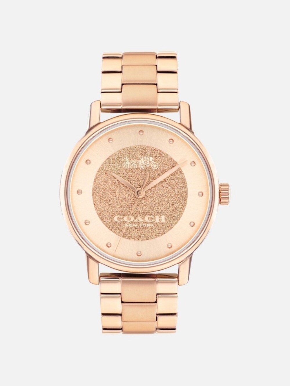 coach watch rose gold